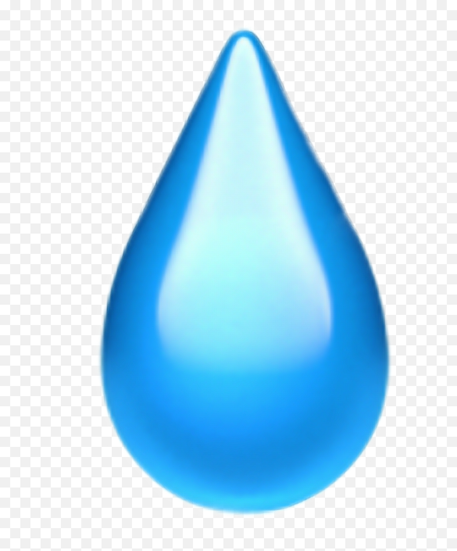Tear Droplet Emoji Iphone Sticker By Maddy - Drop Png,Water Emoji Png