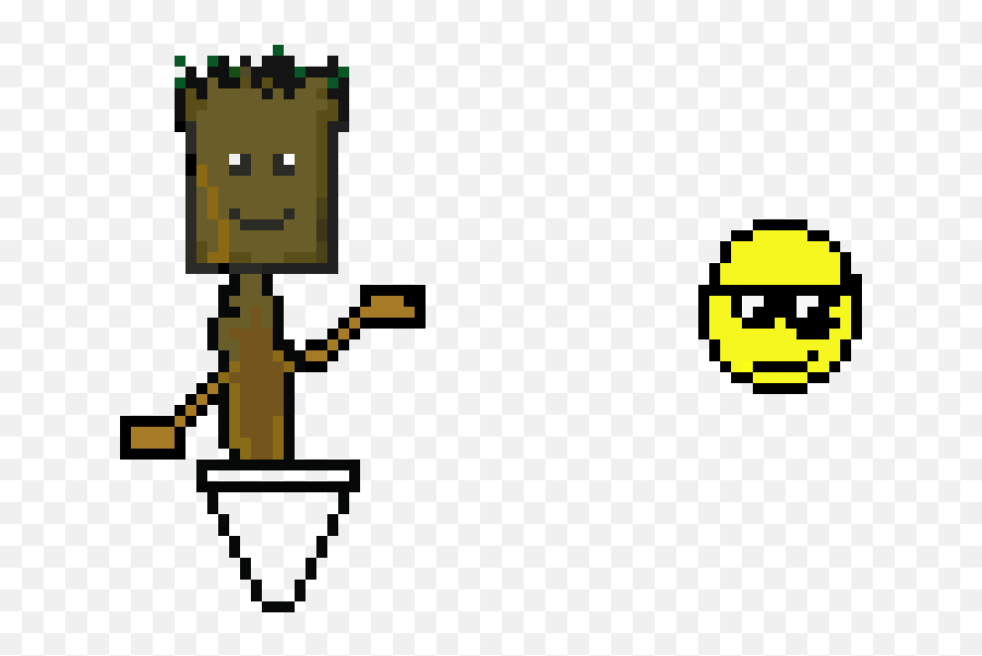 Baby Groot And Emoji Pixel Art Maker - Grootpixel Art Png,Baby Emoji Png