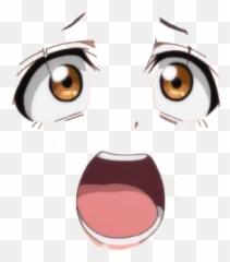 Anime Face Png - Free Transparent PNG Lo 1203381 Scared