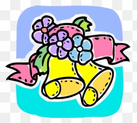 Download Hd Vector Illustration Of Marriage Wedding Bells - png