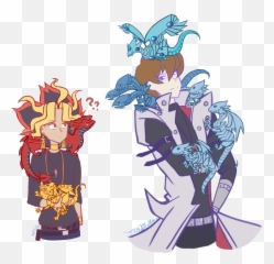 Chibi Dragons - Yu Gi Oh Yugi X Kaiba png
