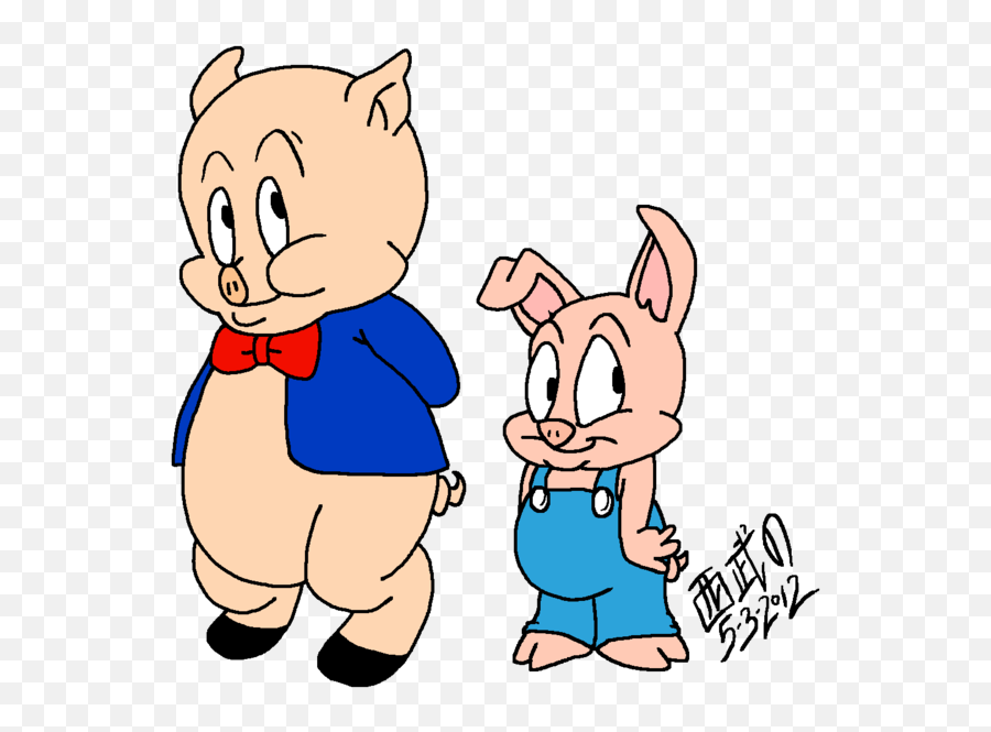 Sketch Of Porky Pig And Draffy - Desicommentscom Porky Pig Deviantart Png,Porky Pig Png