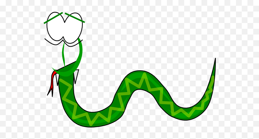 Snake Smaller Head Clip Art - Transparent Cartoon Snake Png,Snake Head Png