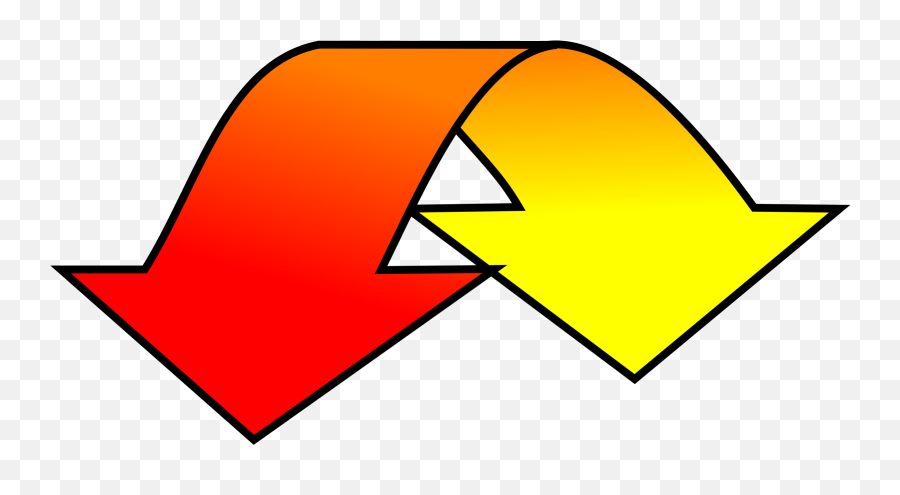 Curved Red - Red And Yellow Arrow Png,Curved Red Arrow Png