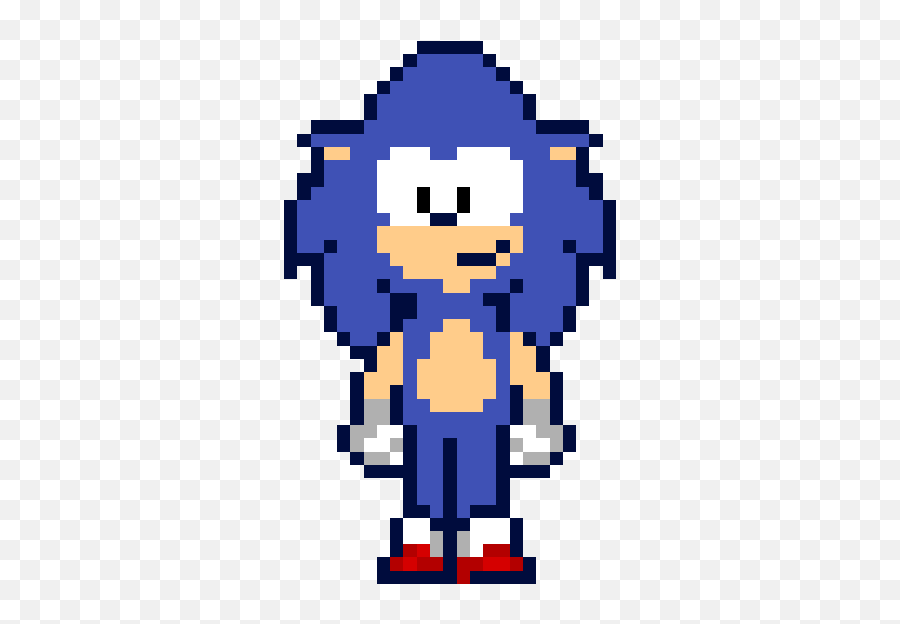 Deltarune Styled Sonic Sprite - Vector Graphics Png,Sonic Sprite Png