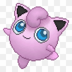 Jigglypuff Icon - Rinnegan Sharingan Pixel Art png