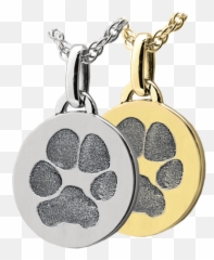 Pet Paw Print Jewelry With Laser Etched Photo Michigan - Pendant png