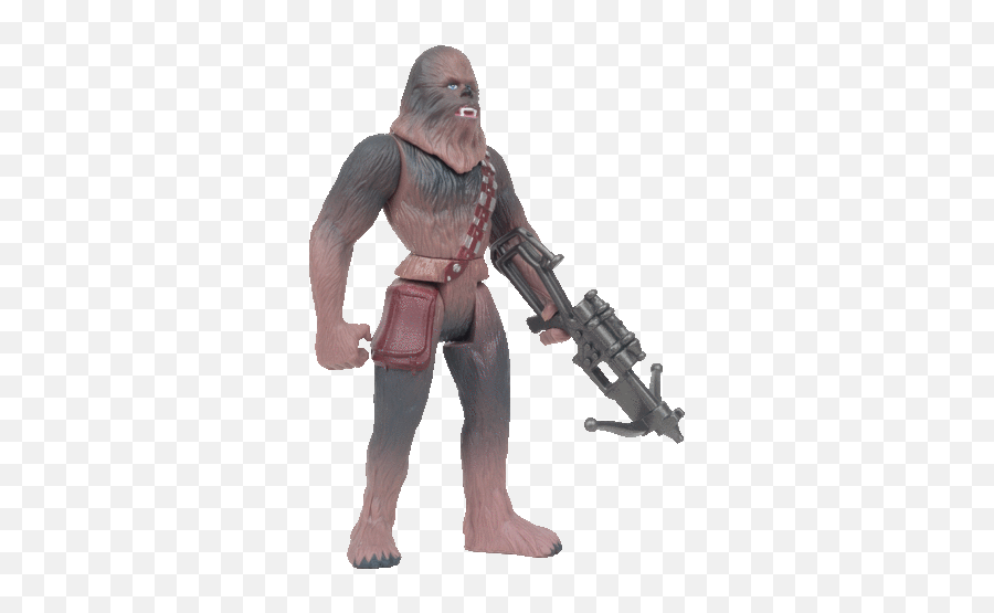 Chewbacca With Bowcaster And Heavy Blaster Rifle 69578 - Star Wars Power Of The Force Chewbacca Png,Chewbacca Transparent