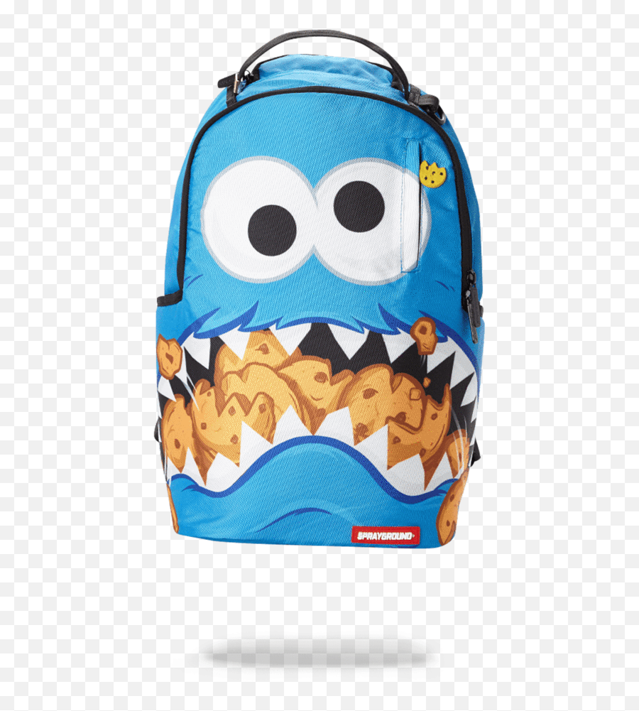 Cookie Monster Shark - Cookie Monster Sprayground Backpack Png,Cookie Monster Transparent