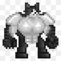 Letu0027s Upvote This Picure Of A Buffed Pw Cat For No Reason - Transparent Pixel Worlds Character png