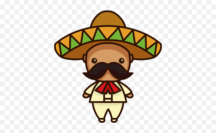 Cute Mexican Mariachi Male Character - Mexicano Png,Character Icon