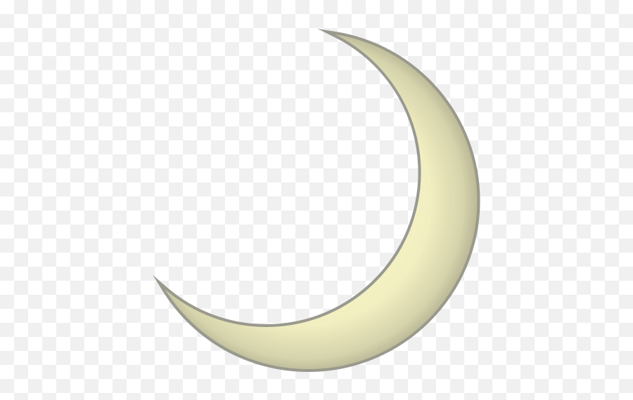 Crescent Moon Emoji For Facebook Email - Emoji Transparent Crescent Moon Png,Moon Emoji Png