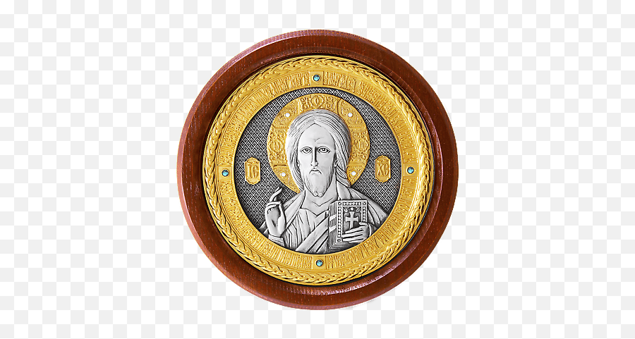 Icono De Plata Oro Esmalte Jesucristo Cristiano Ortodoxo - Antique Png,Christ Pantocrator Icon