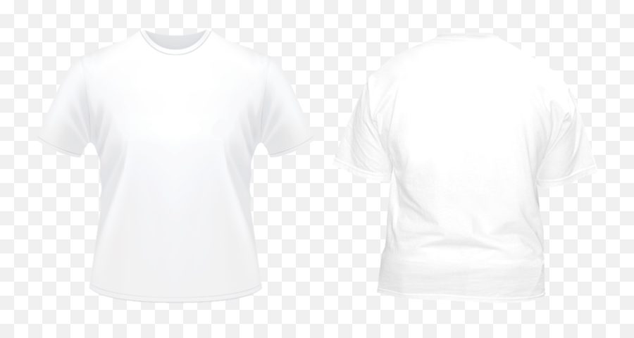 Front Back White Tshirt Template Psd Official Psds - T Shirt Png,White T Shirt Transparent
