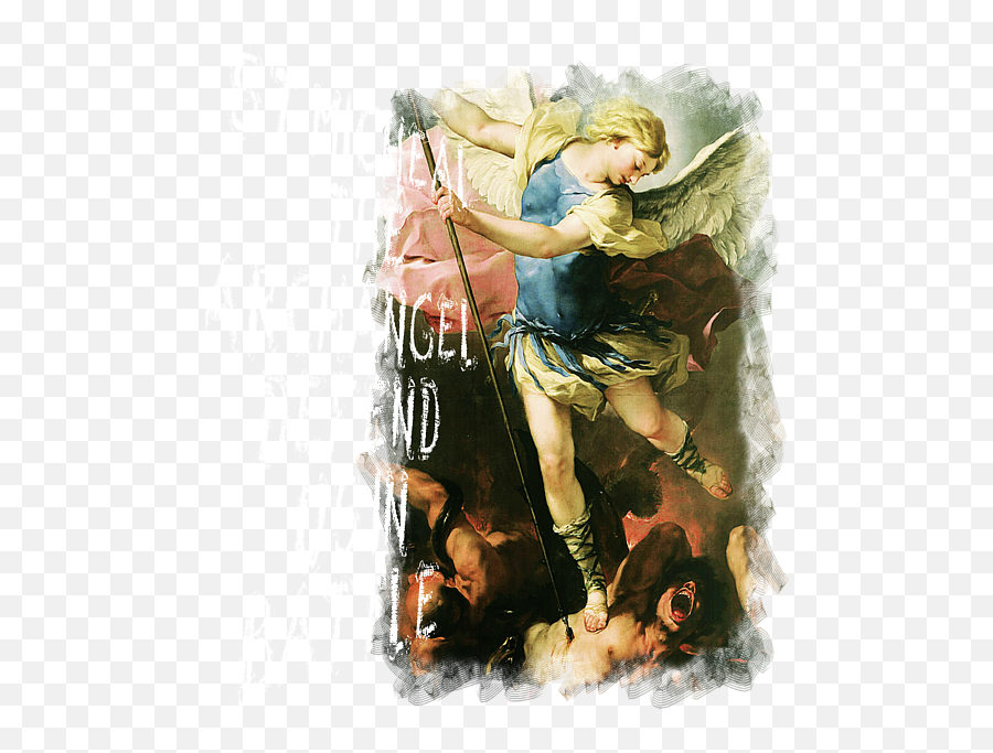 St Michael The Archangel Saint 104 Baby Onesie - Archangel Michael Painting Luca Giordano Png,Archangel Raphael Icon