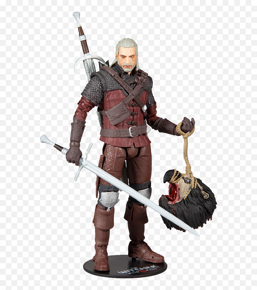 The Witcher 3 Wild Hunt Action Figure Geralt Of Rivia Wolf Armour - Witcher 3 Figure Png,Witcher 3 Spiral Icon