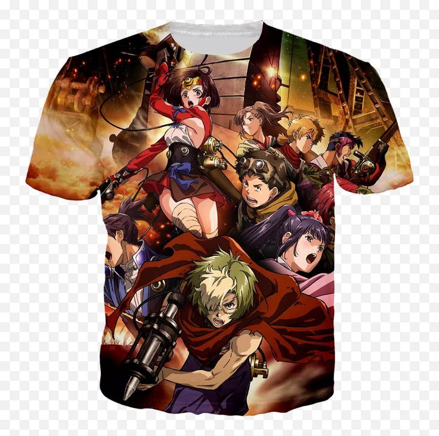 Anime Kabaneri Of The Iron Fortress 3d Print T Shirt Men - Kabaneri Of The Iron Fortress Png,Tanya Degurechaff Icon