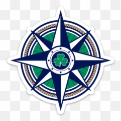 The Compass Rose Sticker U2014 Scalawags Heritage Apparel Png