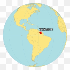 Suriname Map - GIS Geography South America png
