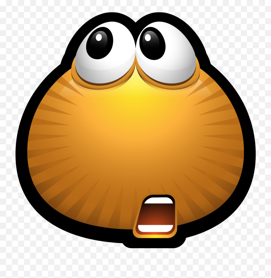 Emoticon Smiley Monster Icon - Shocked Happy Face Png Dazed And Confused Emoji,Surprised Emoji Transparent Background