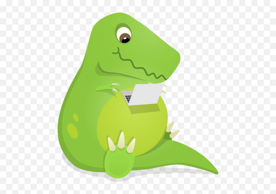 Glyphs Company - T Rex On A Laptop Png,Tell A Friend Icon