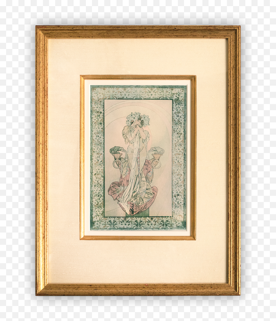 Alphonse Mucha Original Artworks Century Guild - Picture Frame Png,Antique Byzantine Icon