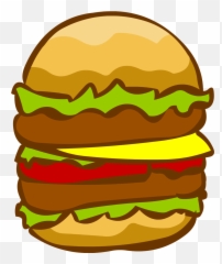 Cartoon Burger Png Images Collection For Free Download - Double Cheese Clipart