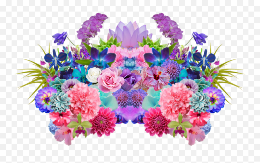 Flowers Aesthetic Tumblr Sticker Nany Purple Pink Edi - Tropical Plants Png,Flowers Transparent Tumblr