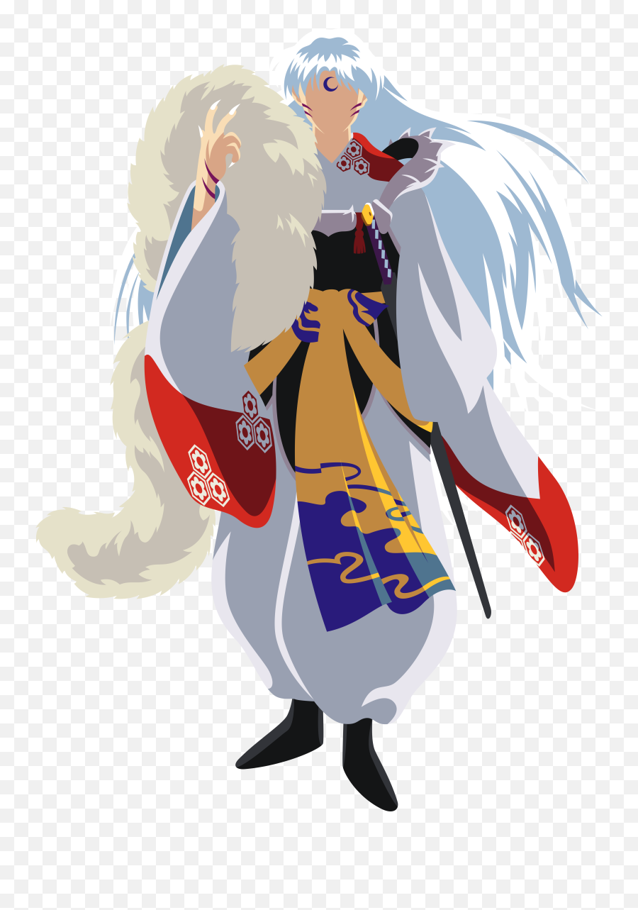 Inuyasha And Sesshomaru Minimalistic - Sesshomaru Wallpaper Hd Png,Inuyasha Png