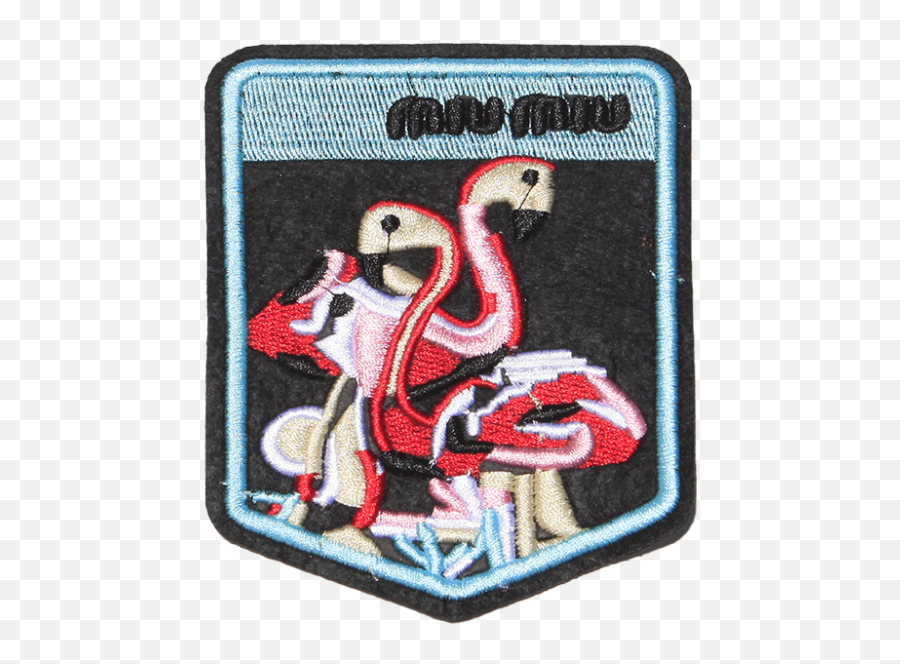 Miu Flamingo Logo Patches - Cstown Flamingo Png,Flamingo Logo