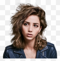 S Ss - Leather Jacket Png,Emily Rudd Png