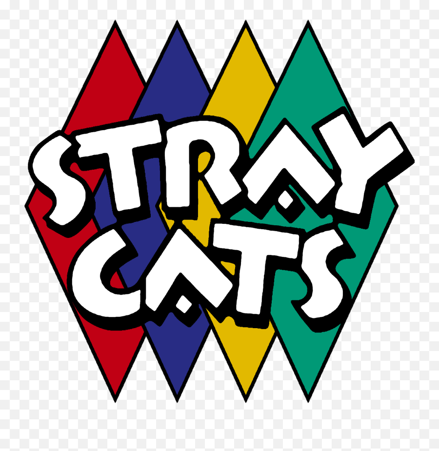 Rockabilly Stray Cats Vintage Band Logo 892640 - Png Images Stray Cats Band Logo,Rock N Roll Png