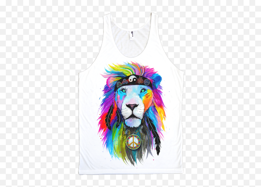 Download Introducing Our New Hippie Lion Tank Top Life - Hippy Lion Png,Hippie Png