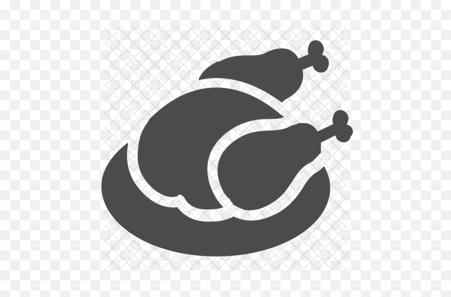 Thanksgiving Turkey Icon Of Glyph Style - Illustration Png,Cooked Turkey Png