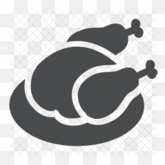 Thanksgiving Turkey Icon Of Glyph Style - Illustration Png,Cooked Turkey Png