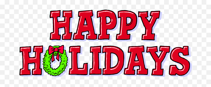 December Holiday Border Clip Art - Happy Holidays Png,Happy Holidays Png