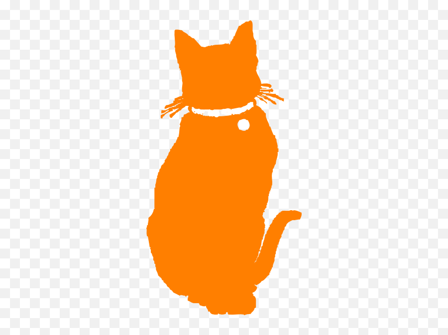 Orange Cat Clipart - Clipartsco Cat Orange Silhouette Png,Orange Cat Png
