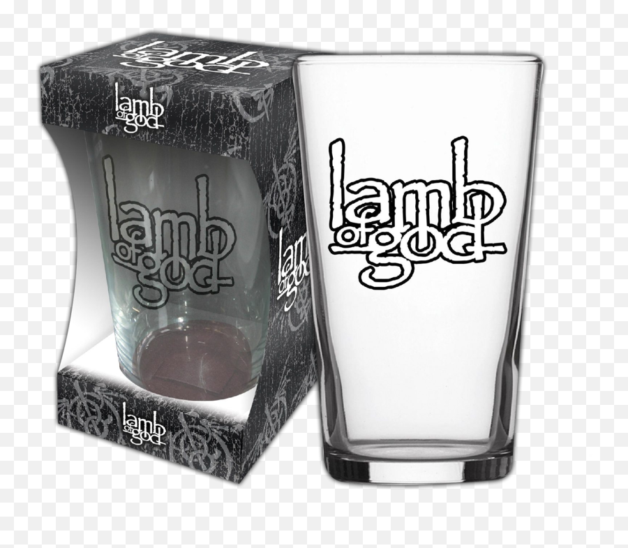 Logo Beer Glass - Pint Glass Png,Lamb Of God Logo