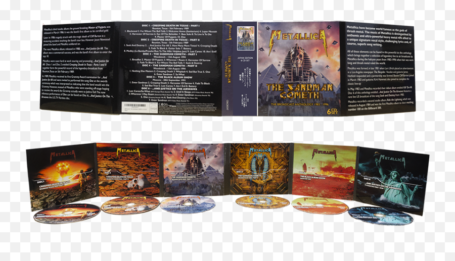 Metallica - The Sandman Cometh 6 Cd Set Metallica The Sandman Cometh Png,Sandman Png