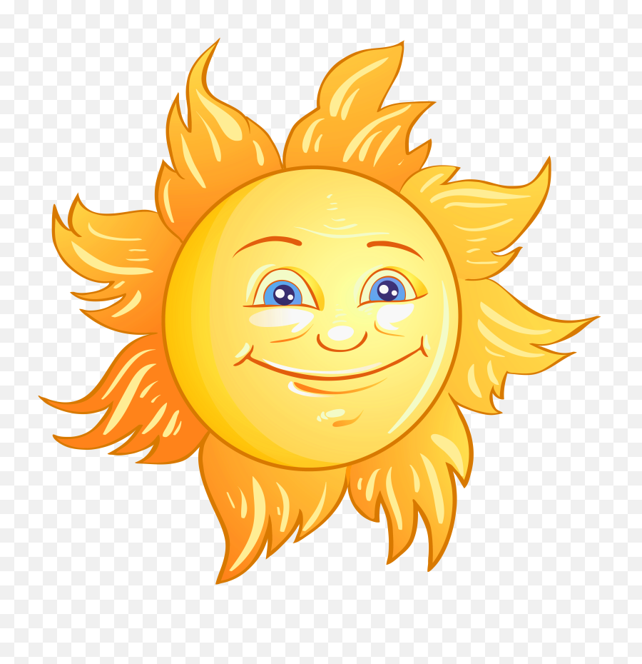 Excited Clipart Transparent Background - Cartoon Transparent Background Sun Png,Excited Face Png