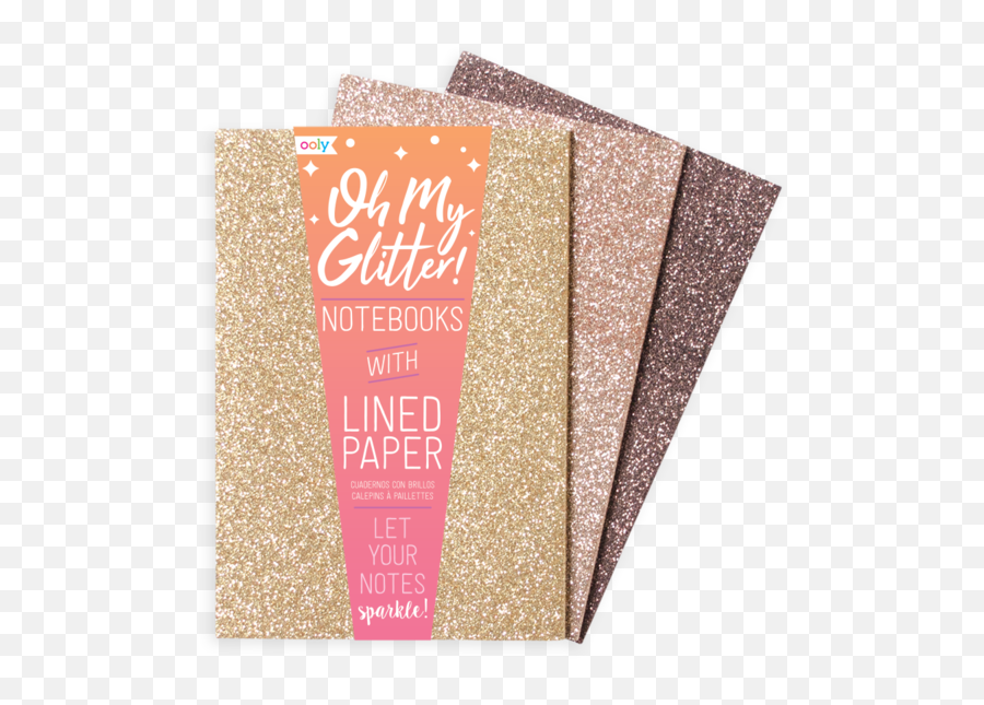 Ia1 Oh My Glitter Notebook Gold U0026 Bronze - Notebooks Glitter Png,Glitter Transparent