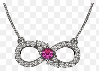 Nana Infinity Motheru0027s Necklace 1 To 6 Stones With 1mm 18 Adjustable 20 Box Chain In Sterling Silver Solid 10k Or 14k Gold - Pingentes De Menino E Menina Png,Infinity Stones Png