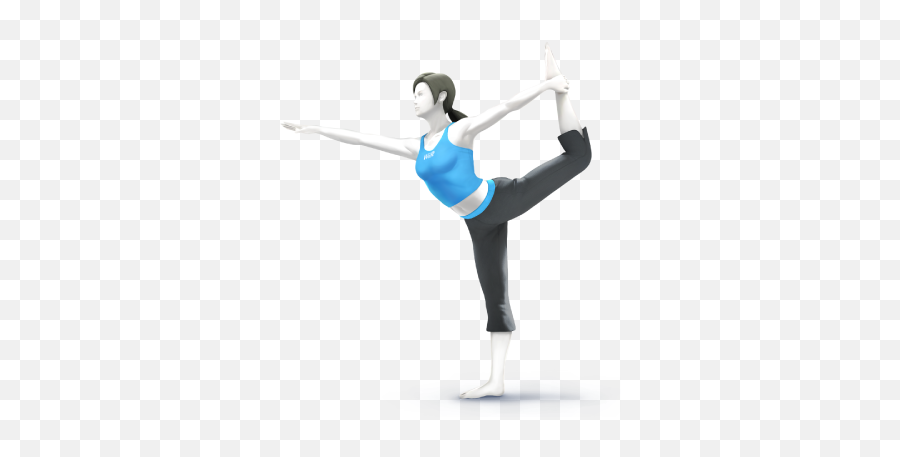 A Shilloete Of This Pose Is Also Her - Super Smash Bros Wii U Wii Fit Trainer Png,Super Smash Bros Wii U Logo