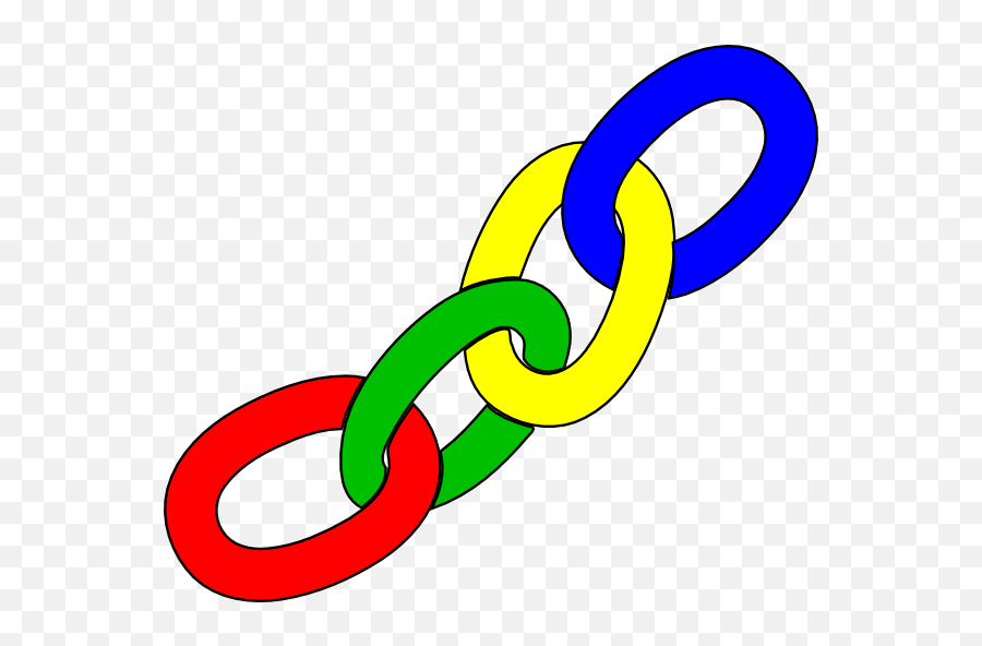 Color Chain Links Clip Art - Vector Clip Art Chain Links Clip Art Png,Chain Link Png