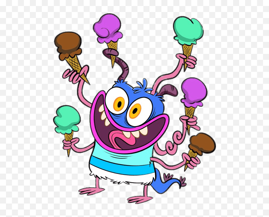 Bunsen The Monster Having Ice Cream - Bunsen Is A Beast Cast Png,Ice Cream Clipart Png