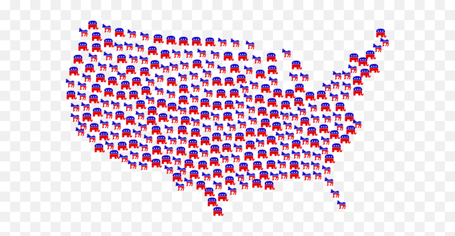 Democrats Republicans Donkey - Free Vector Graphic On Pixabay Us Map Republican Vs Democrat 2020 Png,Democrat Symbol Png