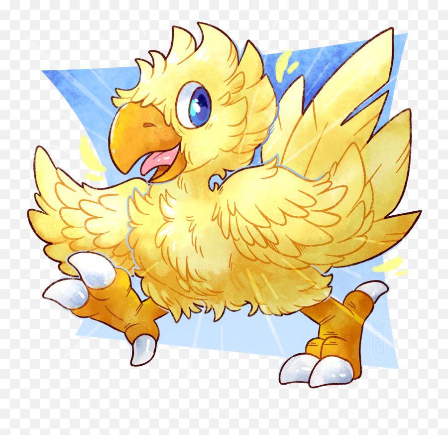 Chocobo - Fanart 2 By Crownedvictory Fur Affinity Dot Net Soft Png,Chocobo Png