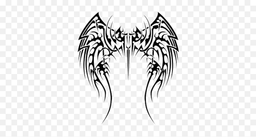 Free Tribal Tattoo Psd Vector Graphic - Vectorhqcom Tribal Angel Wings Tattoo Png,Tribal Tattoo Transparent