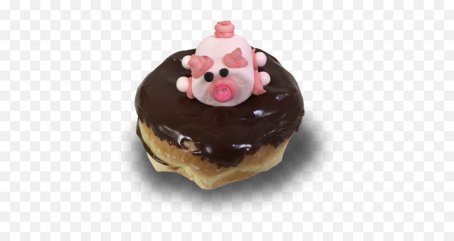 Download Pig In Mud Donut Which Is A Raised - Marshmallow Chocolate Spread Png,Donut Transparent