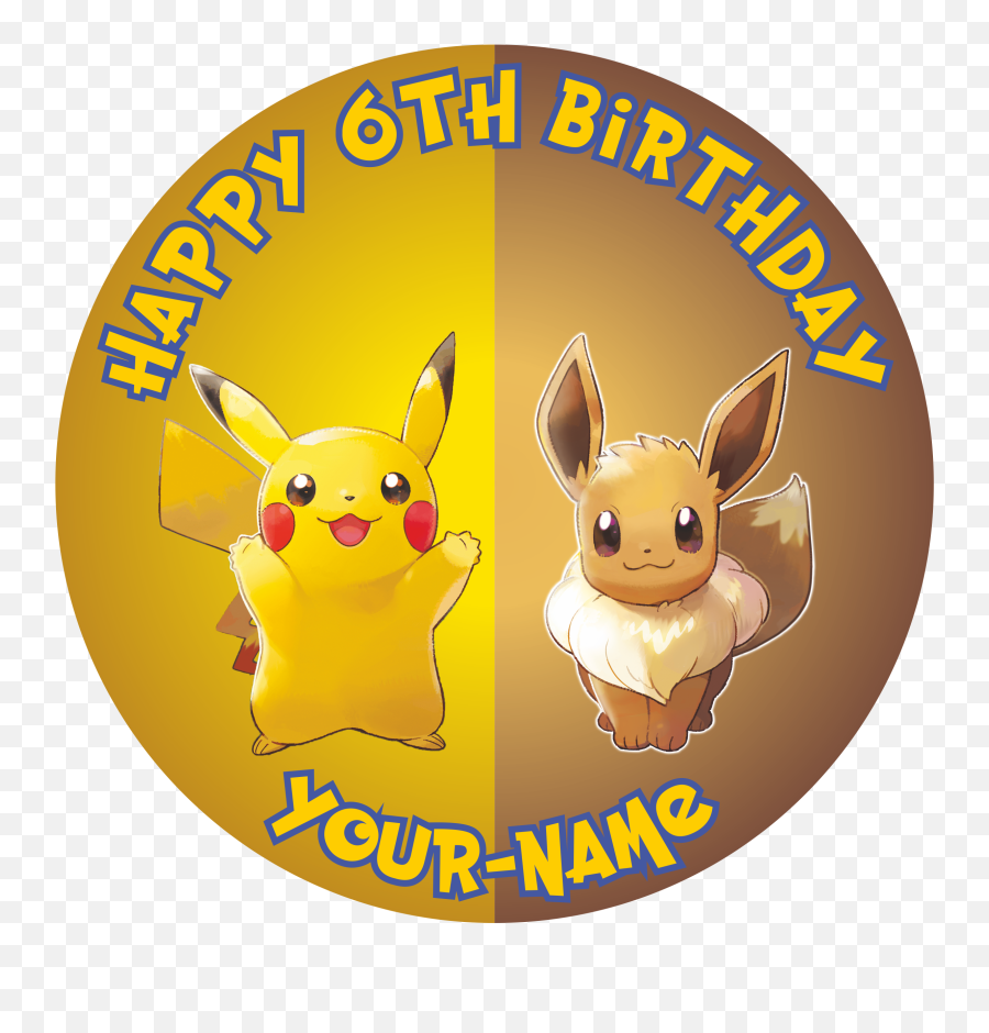 Pokemon Pikachu And Evee - Cartoon Png,Pikachu Logo